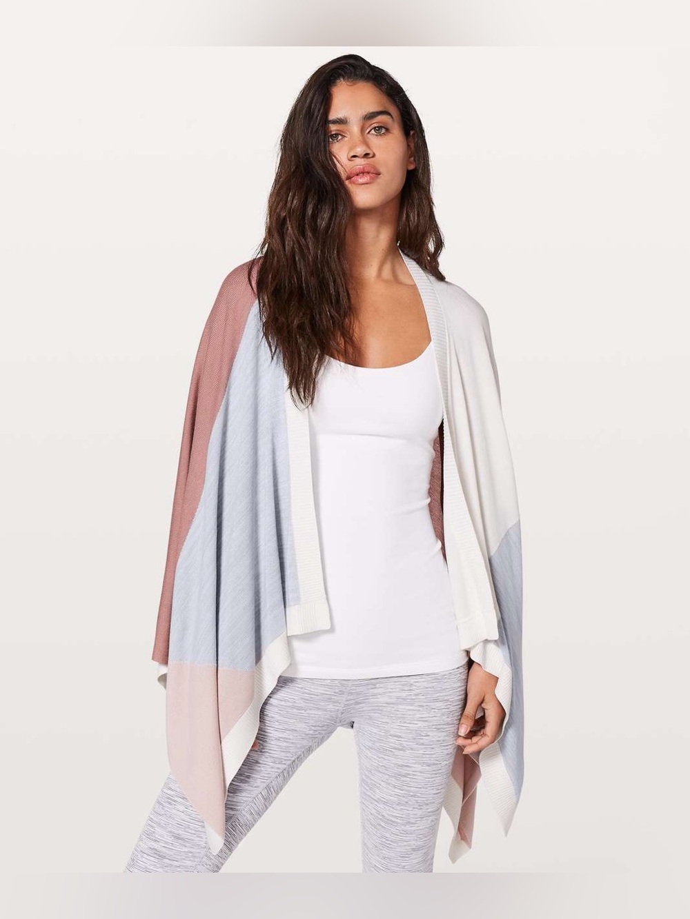 Lululemon Hatha Wrap Quicksand / Misty Pink / Silver Fox / Alpine White One Size